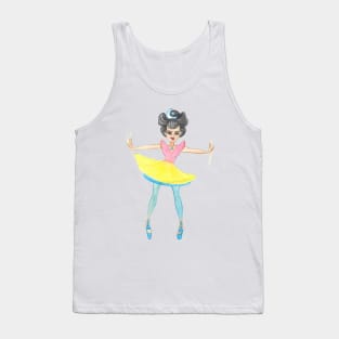 Cheng'a Goddess of Moon - Hand Drawn Tank Top